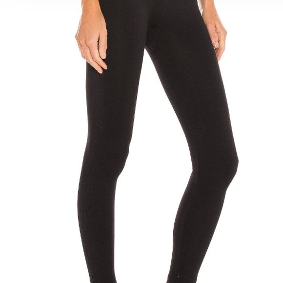 Spanx Look at Me Now Black Ribbed Leggings Size Medium (M) - Picture 1 of 7